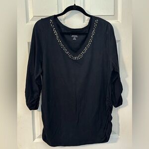 Lane Bryant Black T-shirt Size 18/20